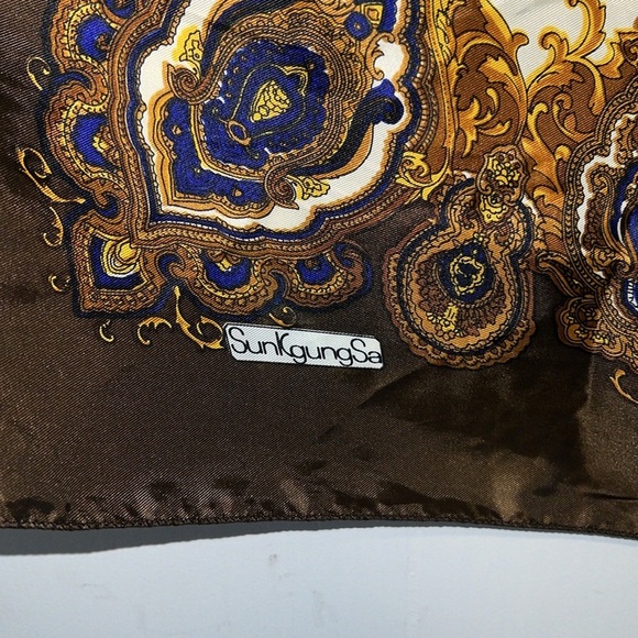 Vintage Silk SunKgungSa Scarf Wrap T15* - Picture 2 of 6